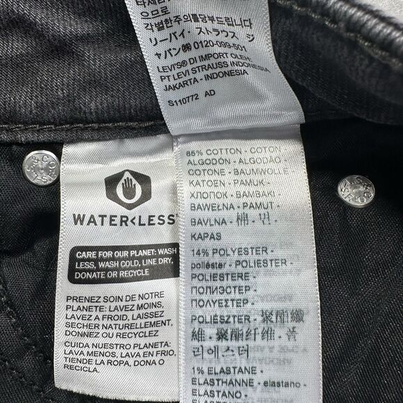 LEVI’S Women’s Super Low Bootcut Jeans Black Washed Size 26 Low-Rise Y2k *New* - Picture 14 of 15